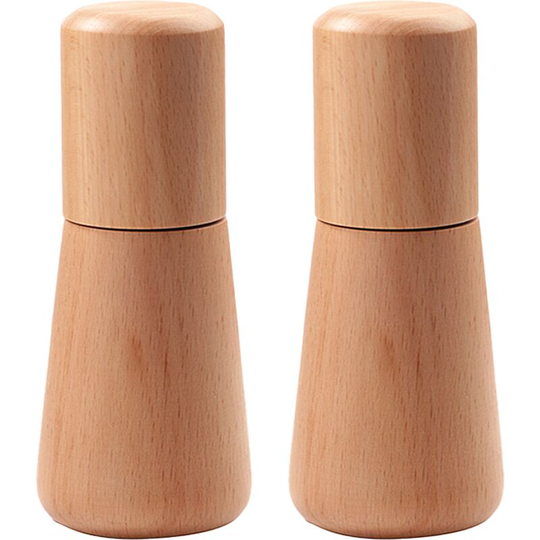 Wooden Salt and Pepper Grinder Set, Acacia Wood Salt and Pepper mills set,Grinders Refillable 15005