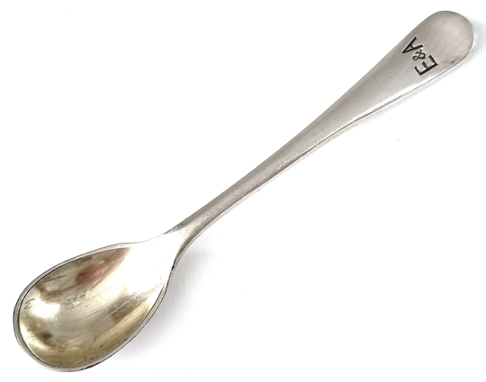 Nautical Flatware, Miniature Spoon, Salt Mustard Cruet Eastern & Australian Shipping, Gilded Bowl, Mappin & Webb