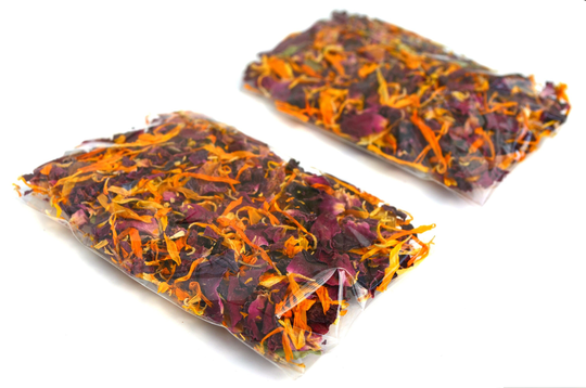 Biodegradable Confetti Packets - Sunset Kiss 100% Natural Wedding Envelopes, Decor, Ecofriendly Bags Boho Eco