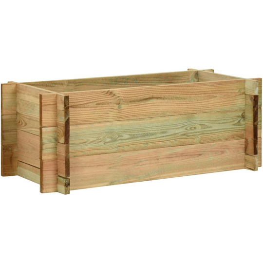 Garden Raised Vegetable Bed Impregnated Pinewood 80 cm Vidaxl Brown