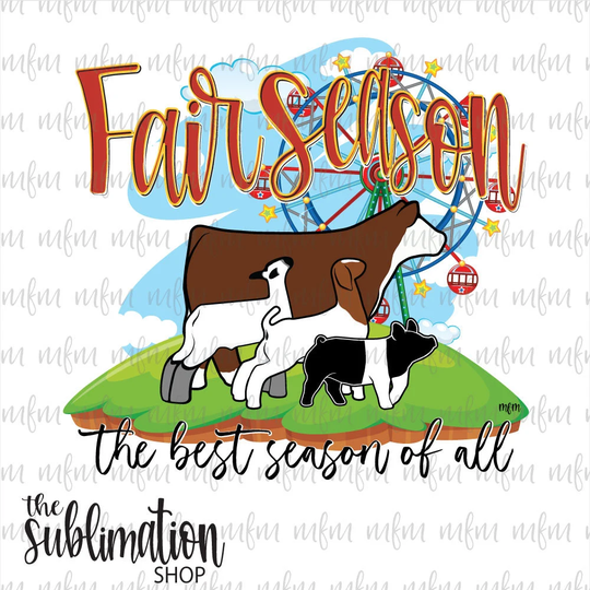 Fair Season | Sublimation Ready To Press Sheets Show Life Barn