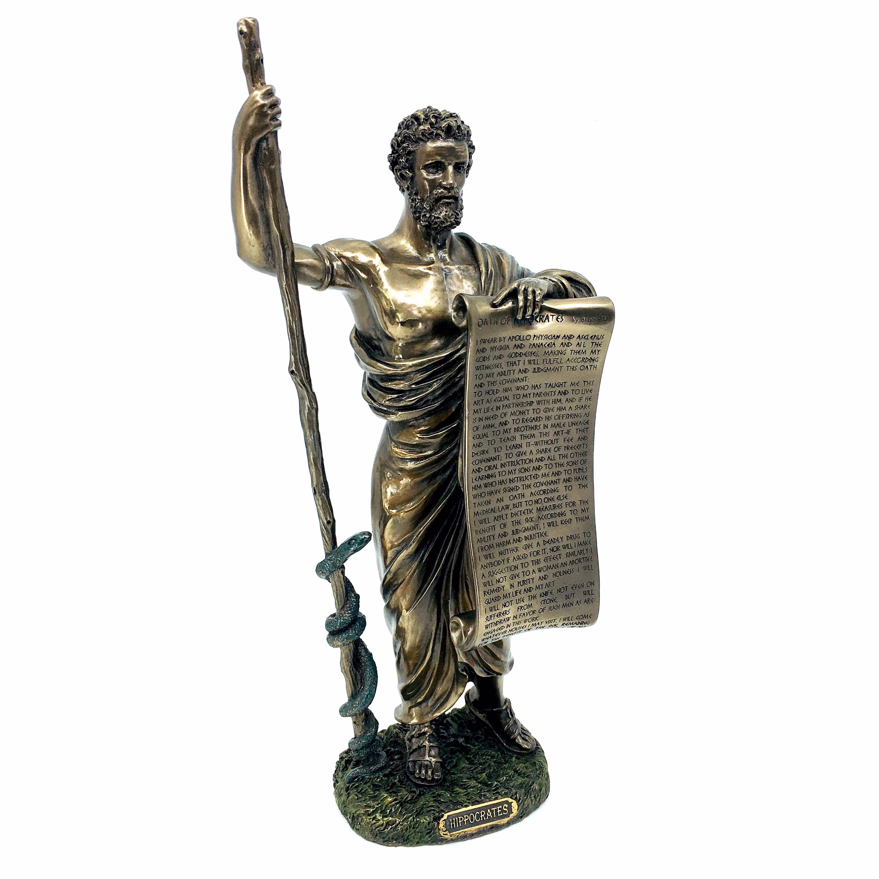 Hippocrates Statue | Hippocratic Oath Father Of Medicine Doctor Office Decor