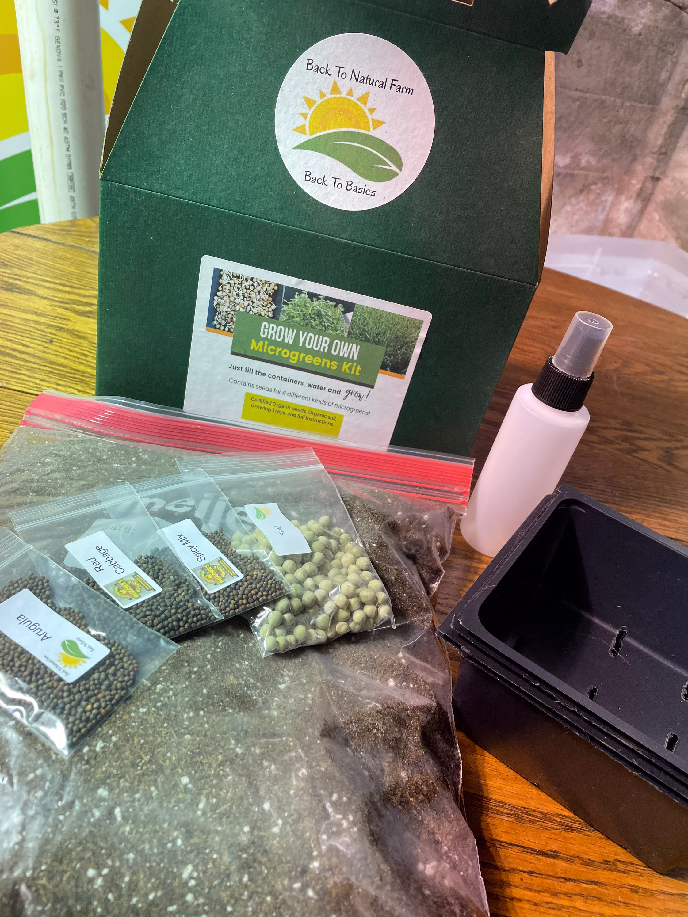 Grow Your Own Microgreens Kit - 4 Variety Pack