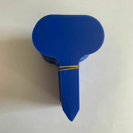 T-Type Waterproof Garden Markers for Seed Seedling Vegetables Herb 6x10cm200Pcs Plastic Plant Labels & Tags Whiteblue