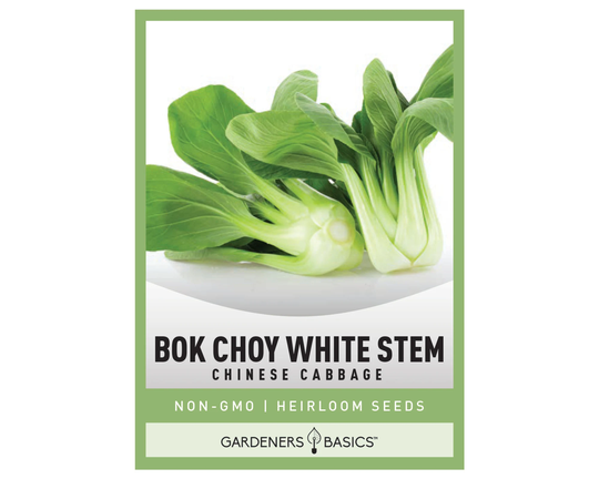 Bok Choy Chinese Cabbage Seeds For Planting - Heirloom, Non-Gmo Vegetable Great Winter, Spring, Summer & Fall Gardens | Pak Choi