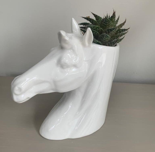 Horse Planter | Pony Flower Pot Riding Accessories Equestrian Home & Living Lover Plant
