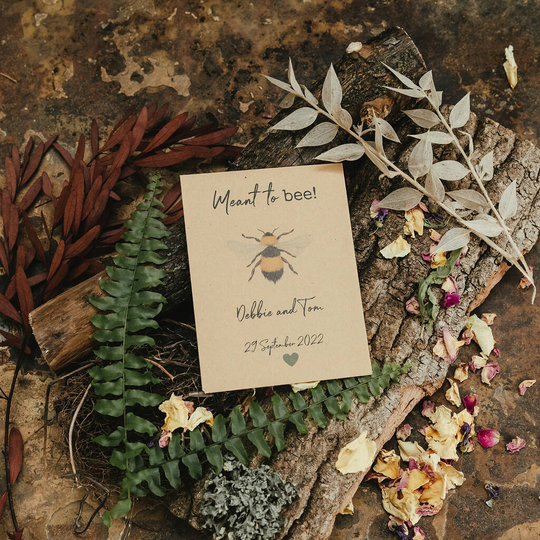 We Were Meant To Bee Seeds For Bees Favour