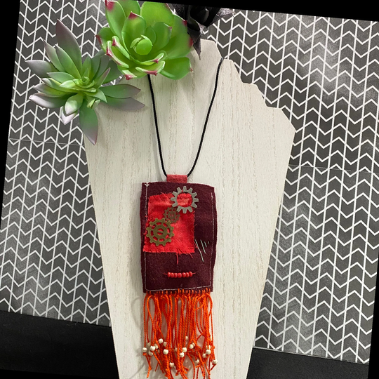 Amulet Pouch/Medicine Bag-Necklace | Boho Hippie Pagan