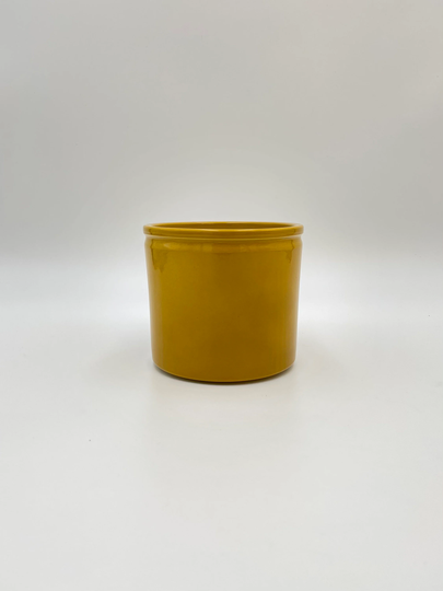 Eta Ceramic House Plant Pot, Colour Options, Pink, Mustard, White, Grey, Mat Green Planter 14 cm, Christmas Gifts