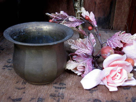 Vintage Brass Urn, Plant Pot, Planter, Jardiniere, House Plant, Conservatory