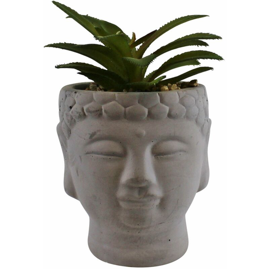 Rdss - Small Faux Succulent in Buddha Head Pot