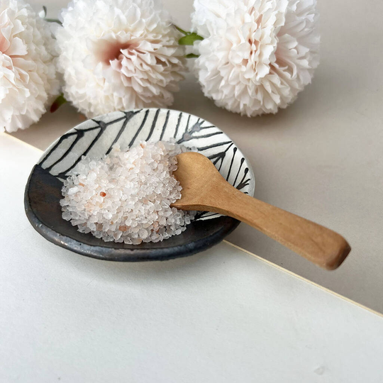 Black Herringbone Salt Dish