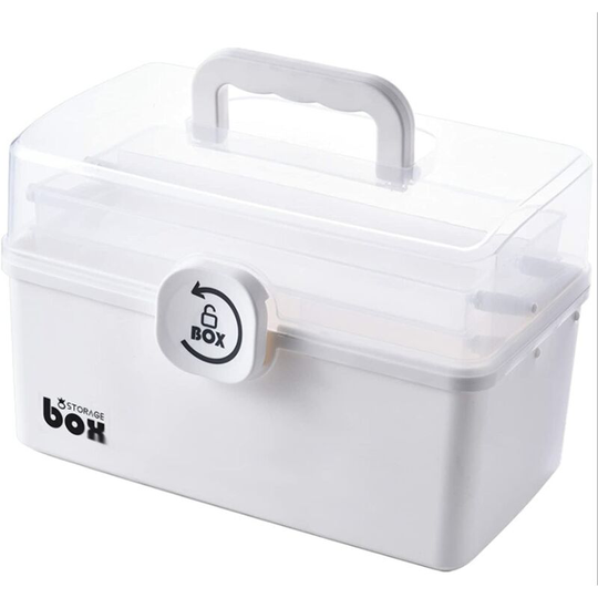Bearsu - Medicine Cabinet, Household Multi-layer Large-capacity Portable Emergency Medical Medicine Medal Permanence Medicine Medicine Family Storage