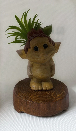 Ceramic Troll Succulent Planter, Garden Decor, Home Trolls