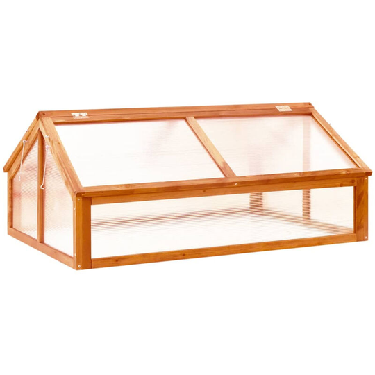 Asupermall - Greenhouse Orange 114x80x50 cm Firwood