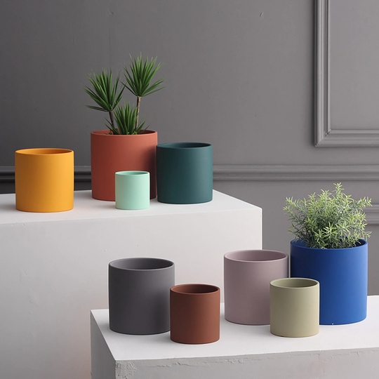 Ceramic Planter Pots in Different Colors For Plants, Flowers, Succulent & Cactus