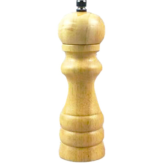 Pepper grinder wooden stainless steel core manual freshly ground black sesame sea salt white pepper 6 inch white