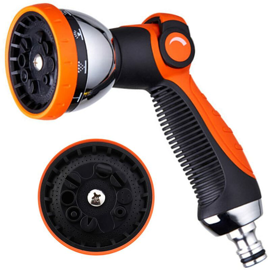 Monly - Watering gun, adjustable water gun, water gun, 10 multi-function watering modes Garden sprayer for watering garden, plants, pets, cars.