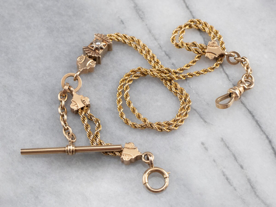 Victorian Seed Pearl Pocket Watch Chain, Accessories, Antique Gold Unisex Gift, Groom Gift 4Dt0Rjdn