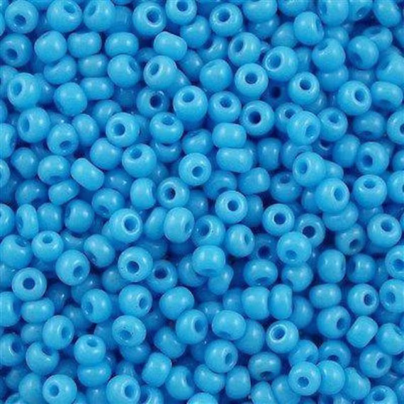 Miyuki Seed Beads 8/0 Opaque Turquoise Blue , 0413