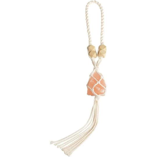 Kartokner - Handmade Car Ornament Car Decor Himalayan Salt Healing Crystals Hanging Ornaments