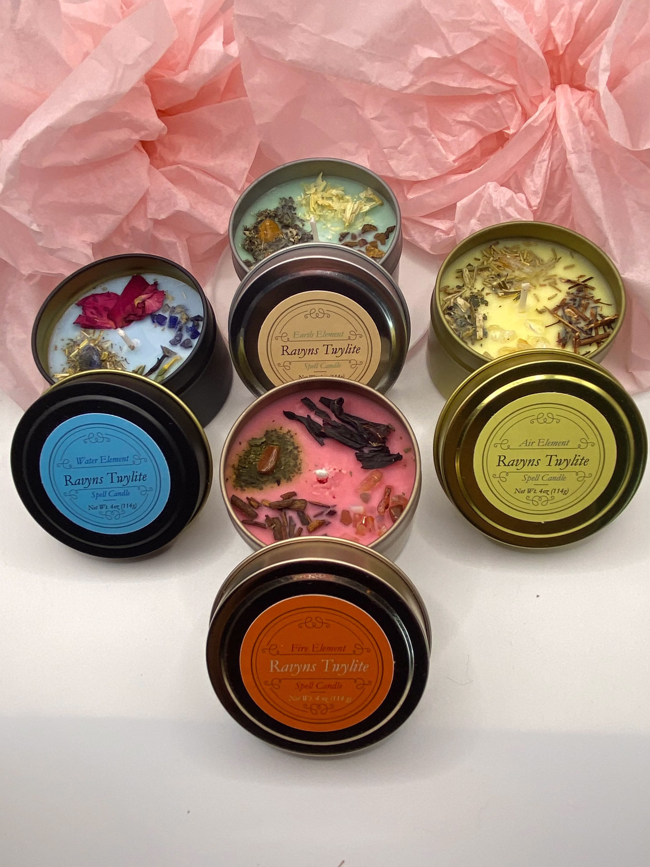 Element Candle Bundle - Altar Ritual Circle Casting Bundle-Meditation