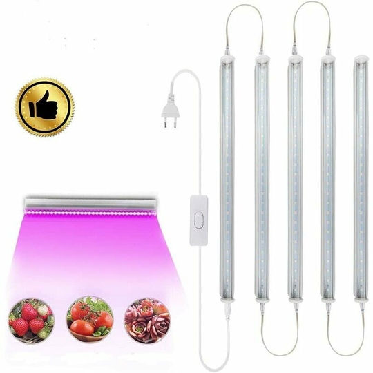 5 Pack Full Spectrum T5 led Plant Grow Light Bulbs 12.6 Inch Indoor Grow Light Bulbs For Vegetables