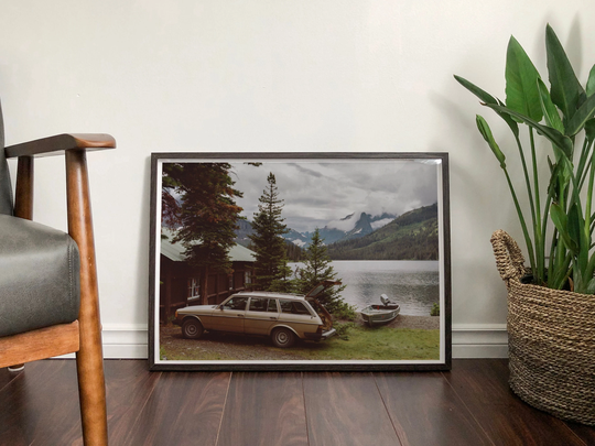 Two Medicine Wagon in Glacier National Park Film Photography Wall Art Print | Rocky Mountains Of Montana & Vintage Station Landscape