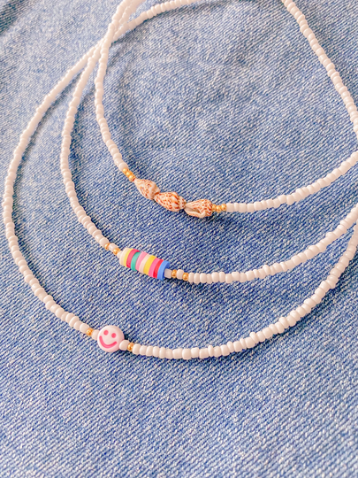 Summer Seed Bead Necklaces | Smile Trendy Dainty Minimalist Shells