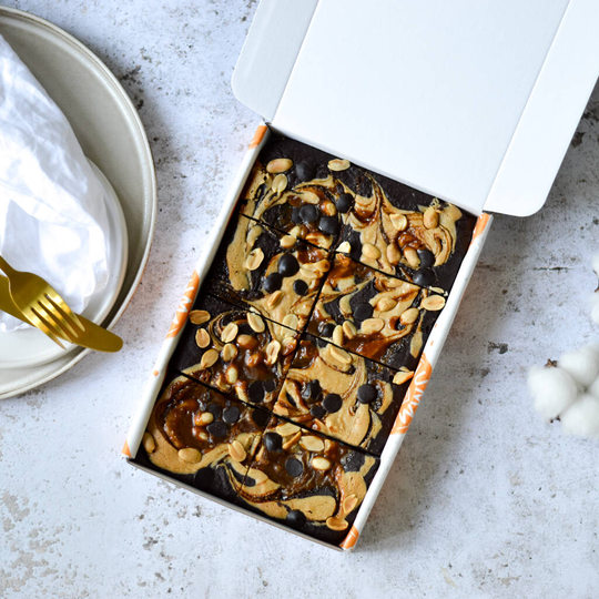 Salted Caramel And Peanut Brownies