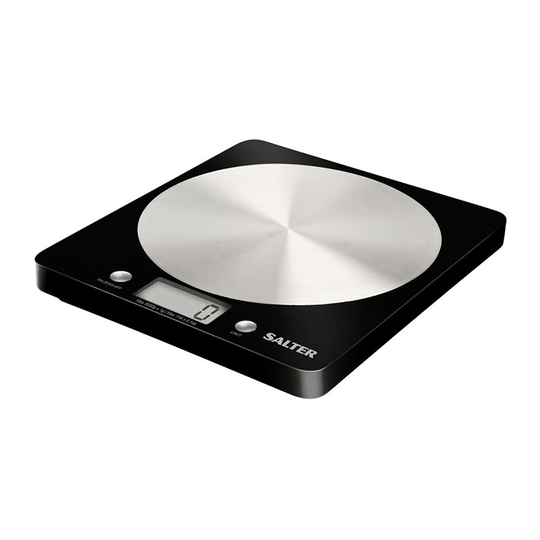 Salter - Block Electronic Kitchen Scale Black 1036BKSSDR