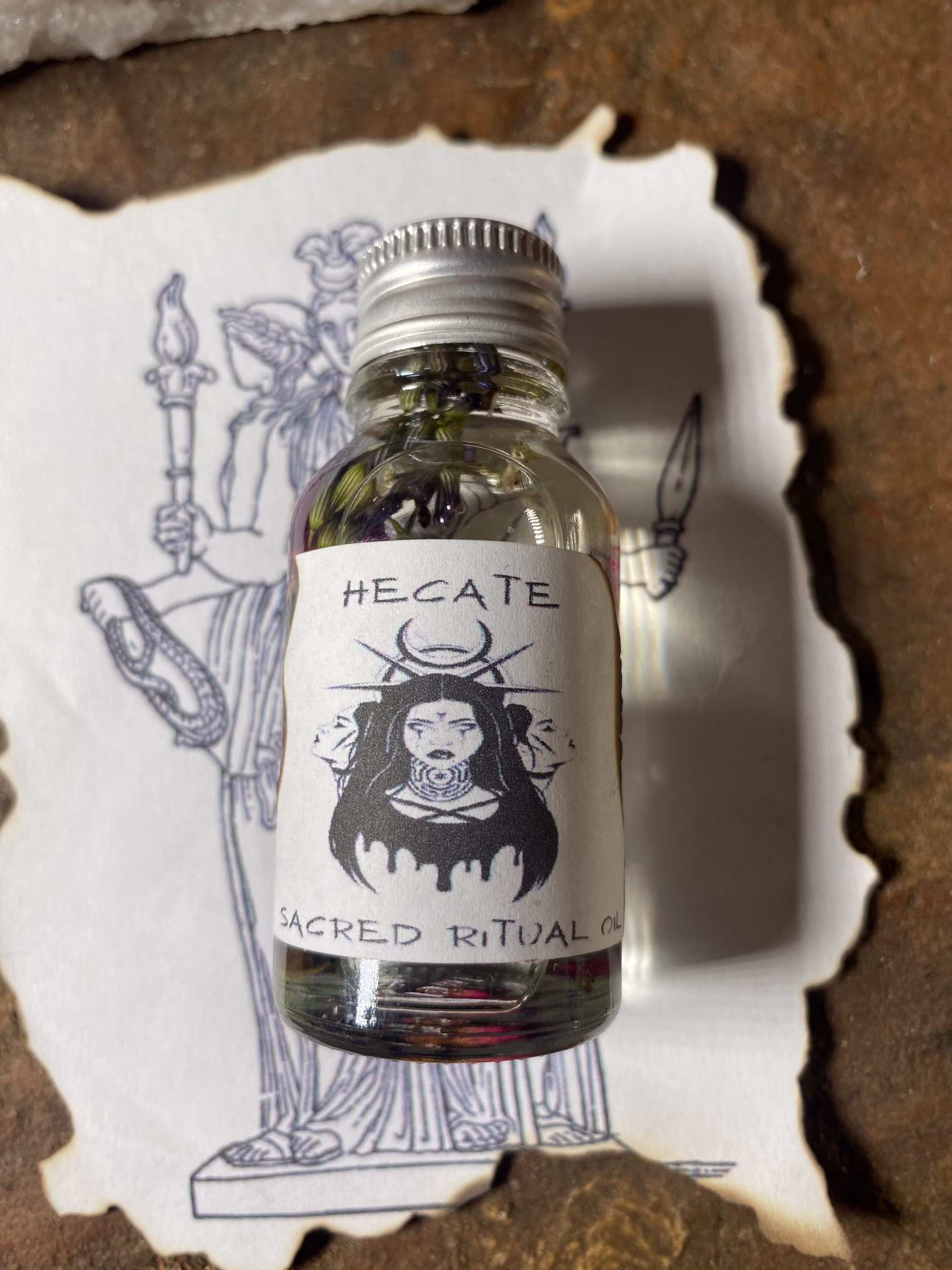 Hecate Anointing Sacred Ritual Oil | Witchcraft Wiccan Pagan Hekate Goddess Deity