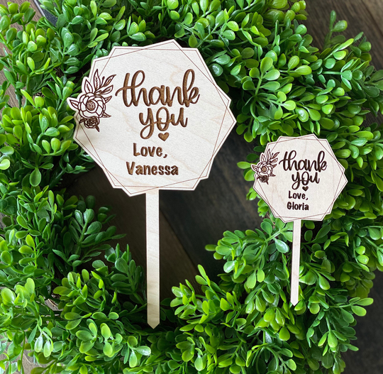 Thank You | Appreciation Gift Plant Stake Planter Sticks