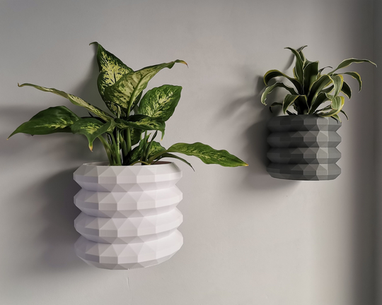Indoor Wall Planter, Geometric Triangle Design, Hanging Plant Pot, Vase, Vertical Garden, Pot