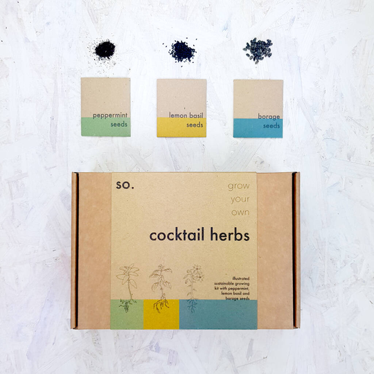 Grow Your Own Cocktail Herbs Seed Kit