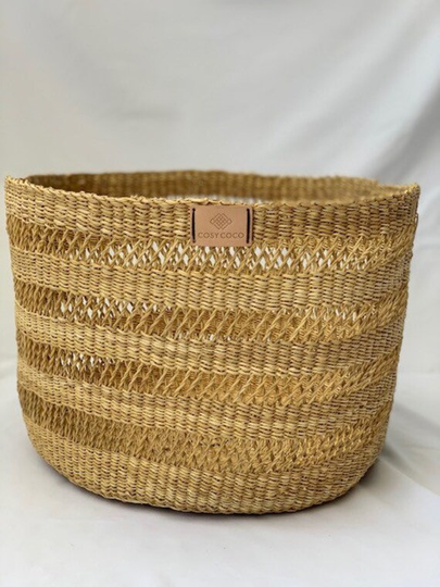 Large Plant Basket Open Weave