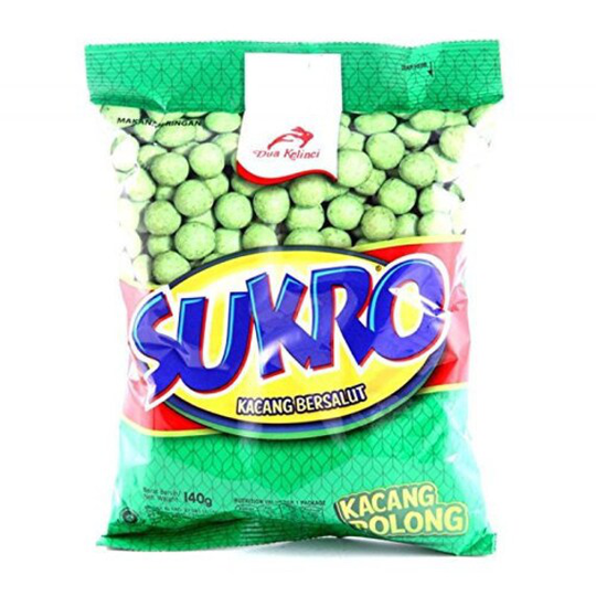 Dua Kelinci Kacang Sukro Polong, 140 Gram