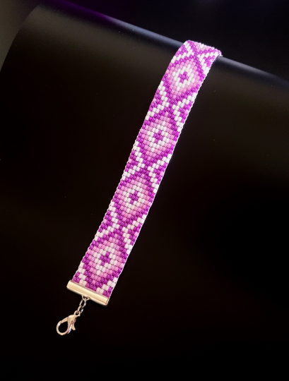 Purple Seed Bead Bracelet, Gifts For Her, Best Friend Gift, Loom Stacking Bracelet