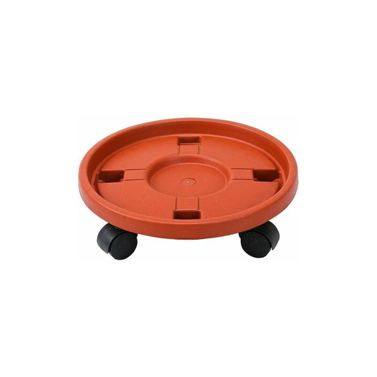 MUFF Plant Caddy Wheeled Heavy Duty Round Potted Plant Stand Mover Rollers Trolley Pallet Tray Trolley Wheeled Indoor Outdoor Garden Plant Pallet