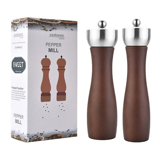 Spice Salt Mill Grinder Grinding Wooden Wood Kitchen Cooking Tool 1pcs Manual c Thsinde