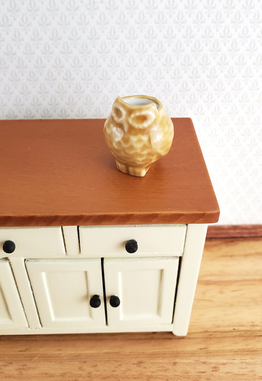 Dollhouse Miniature Owl Planter Pot Ceramic 112 Scale