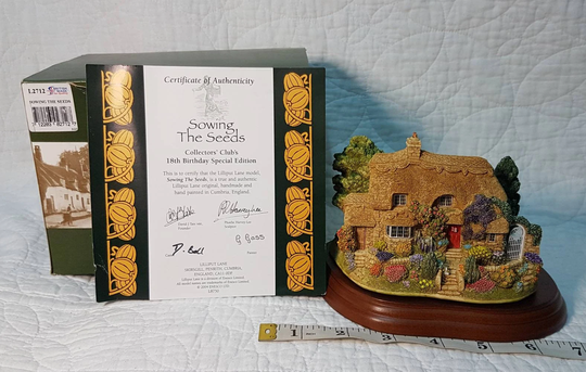 Lilliput Lane Sowing The Seeds 2004 - Brand New 18Th Anniversary Collectors Club I Combine Postage