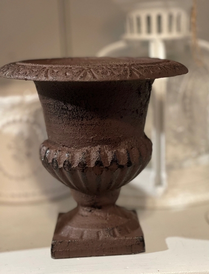 Mini French Style Cast Iron Urn 14 cm