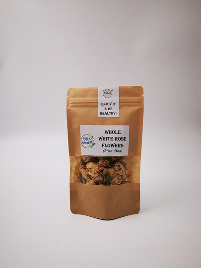 White Rose Buds & Petals | Dried Flowers Of York Rosa Alba