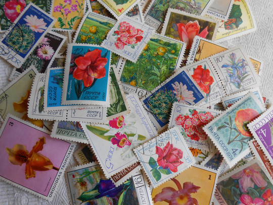 Set Of 27 Vintage Postage Stamps Original From 1960-1970S Flowers Medicinal Plants Flora Plants Philately Collectibles Papers