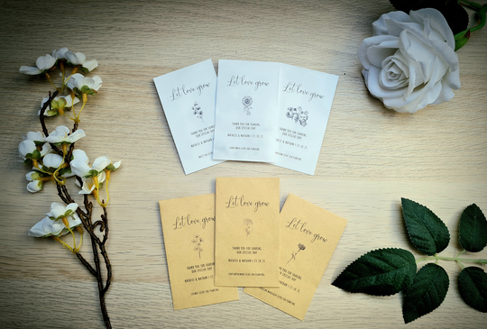 Flower Seed Wedding Favours
