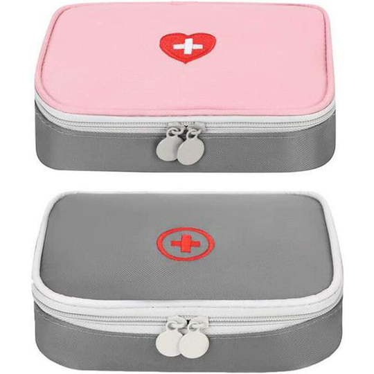 Betterlifegb - Empty First Aid Kit, 2PCS First Aid Kit Car Travel First Aid First Aid Kit Empty First Aid Bag Medical Emergency Bag Medical Box for