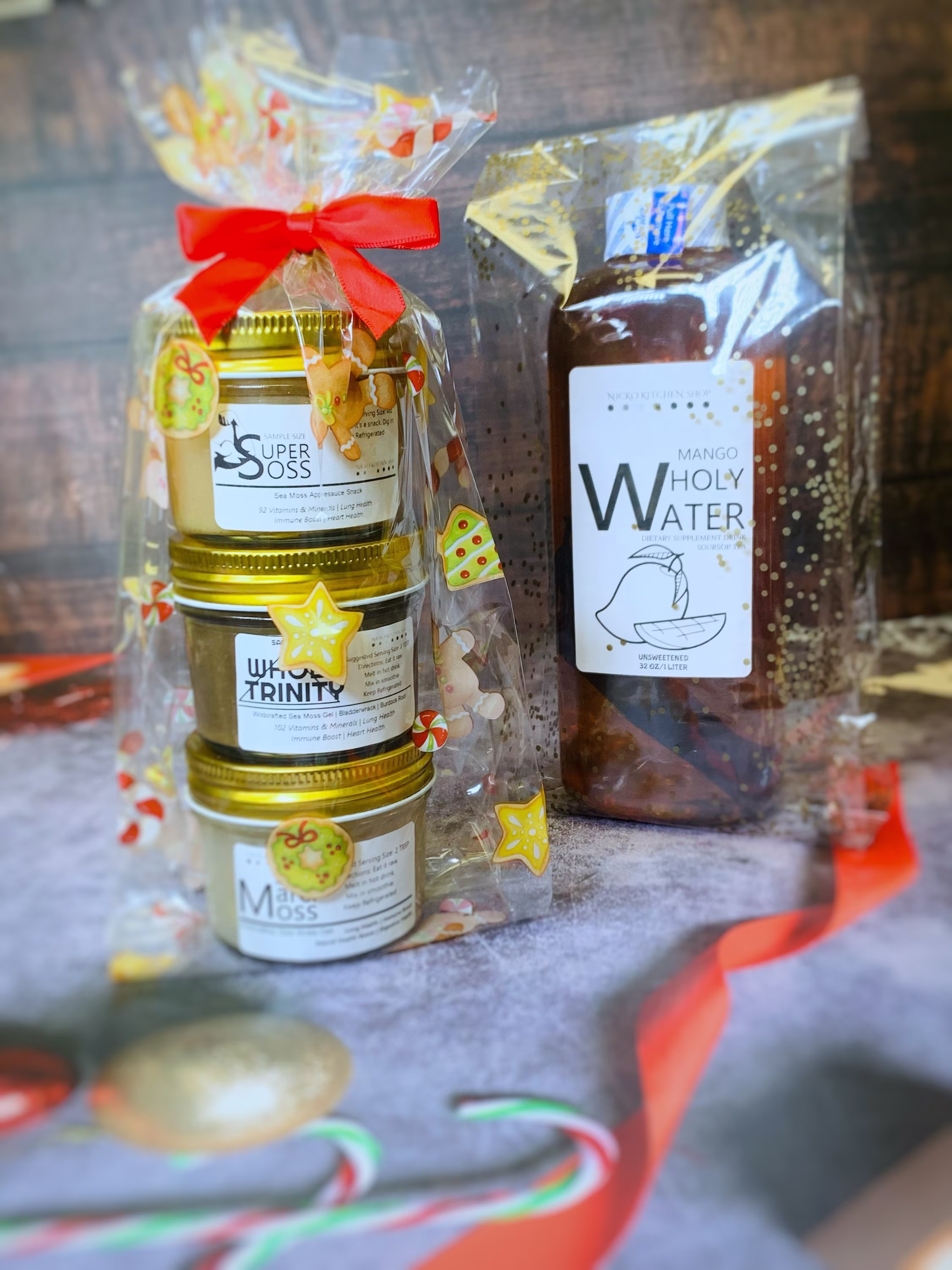 Wildcrafted Sea Moss Gel Starter Kit With Wholywater Soursop Tea
