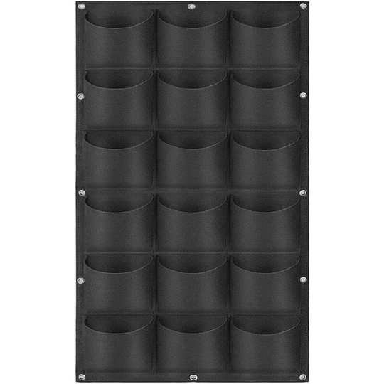 Grow Bag Storage Bag Set of 2 BlackHanging Grow Grow Bags 18 Pockets Hanging Vertical Wall Planter Wall Mount Grow Bag Outdoor Indoor Gardening