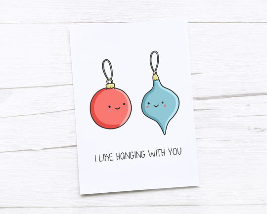 Happy Christmas Card | Merry Baubles